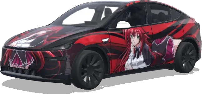 Rias Gremory High School DXD – Tesla Model Y Wrap
