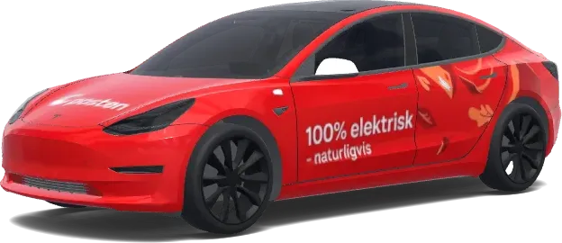 Electric Flame Wrap – Tesla Model 3 wrap