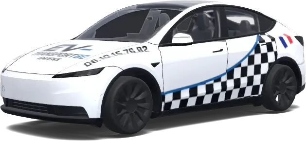 EV Transport Amiens – Tesla Model Y wrap