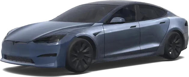 Matteblaue Tesla-Folierung – Tesla Model S Wrap