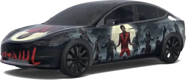 마이클 잭슨 스릴러 (Michael Jackson Thriller.) – 테슬라 Model 3 랩핑