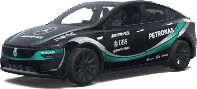 AMG马石油F1(Mercedes Amg petronas F1.) – 特斯拉 Model Y 涂装