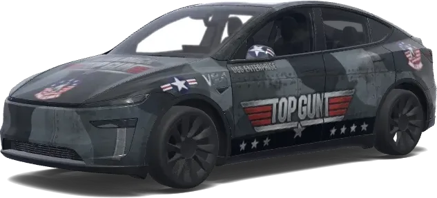 top gun 1985 maverick. – Tesla Model Y wrap