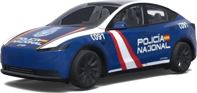國家警察塗裝(Policía Nacional.) – 特斯拉 Model Y 塗裝