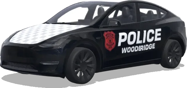 Woodbridge Police – wrap para Tesla Model Y