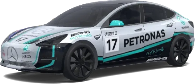 Petronas AMG Edition – Tesla Model 3 Wrap