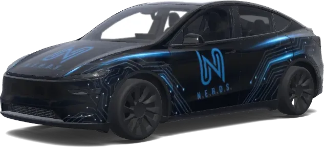 品牌Logo彩色涂装 – 特斯拉 Model Y 涂装