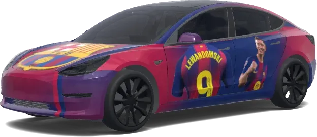 FC Barcelona – Tesla Model 3 Wrap