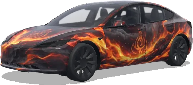 Avater: Fire And Ash. – Tesla Model 3 wrap