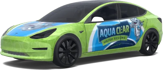 Fresh Aqua Wrap – Tesla Model 3 wrap