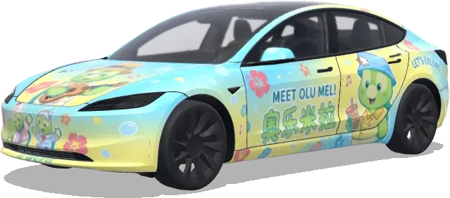 Olu Mel Sparkle – Tesla Model 3 wrap