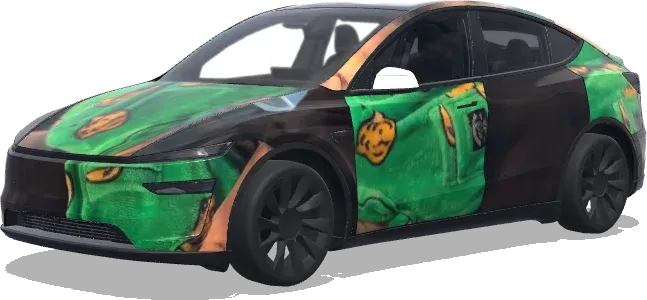 Giftiges Halloween-Tesla – Tesla Model Y Wrap