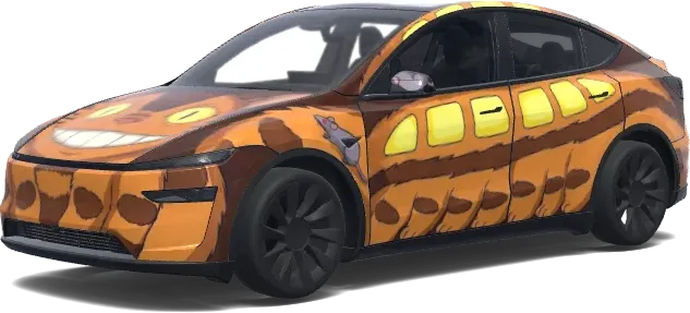 Totoro Tesla Wrap – Tesla Model Y wrap
