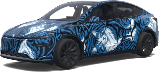 Katzen-Design – Tesla Model Y Wrap