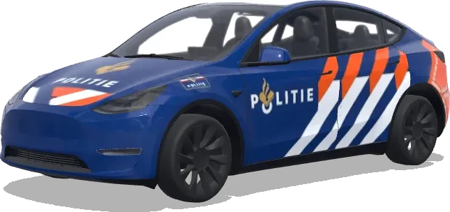 Niederländische Polizei (Dutch National Police based on the newest design.) – Tesla Model Y Wrap