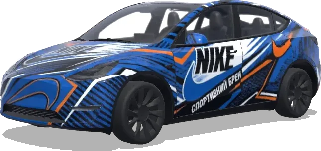 耐克品牌(nike бренд спортивний і логотип.) – 特斯拉 Model Y 涂装