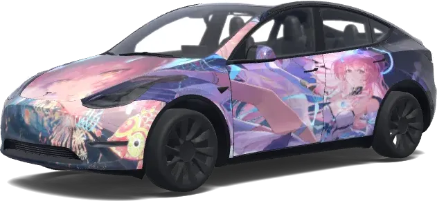 Wuthering Waves Aemeath – Tesla Model Y Wrap