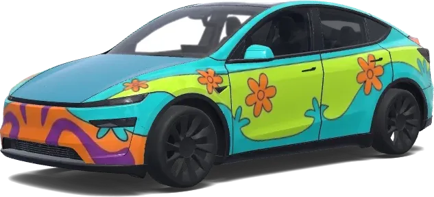 Capó Azul Turquesa – wrap para Tesla Model Y