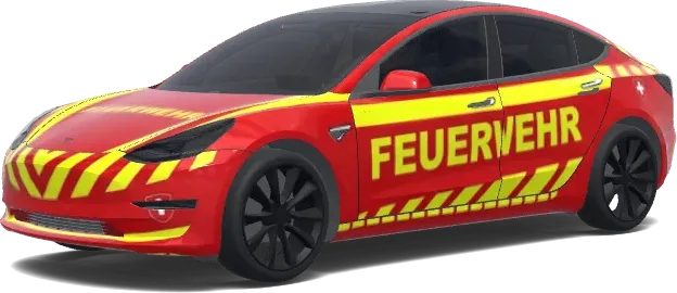 Schweizer Feuerwehr – Tesla Model 3 Wrap