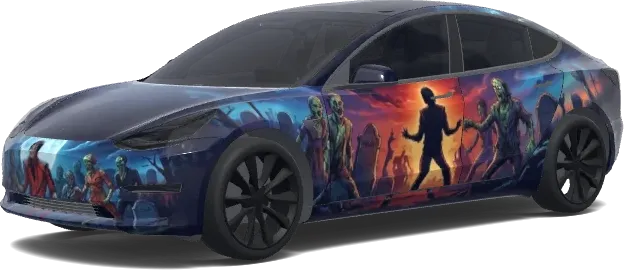 Michael Jackson Thriller (Michael Jackson Thriller.) – wrap para Tesla Model 3