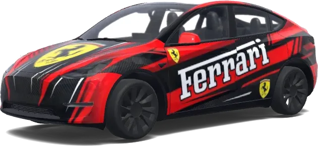 Ferrari Racing – wrap para Tesla Model Y