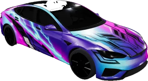 痛車 ネオ東京レーシング - Model S Plaid (2021+) (Itasha neo-Tokyo racing - Model S Plaid (2021+)) – テスラ Model S ラッピング