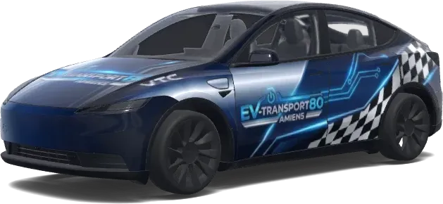 EV Transport Futuristic – Tesla Model Y wrap