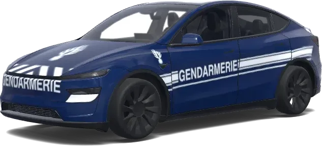 French Gendarmerie – Tesla Model Y wrap