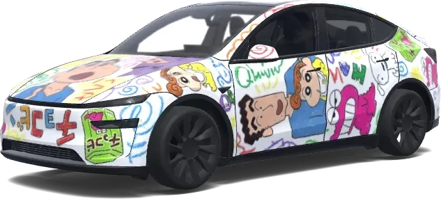 クレヨンしんちゃん (Crayon Shin-chan.) – テスラ Model Y ラッピング