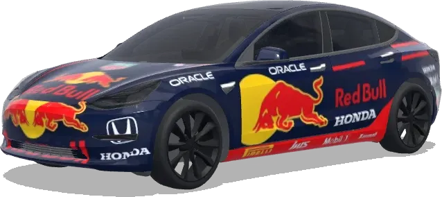 redbull racing car. – Tesla Model 3 wrap