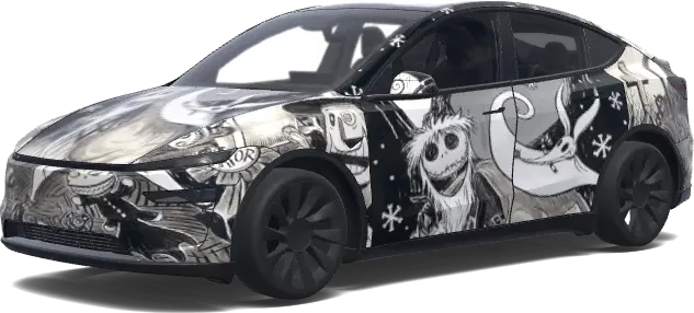 Nightmare Before Christmas (the nightmare before christmas) – Tesla Model Y Wrap