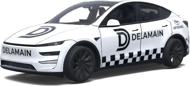 Cyberpunk 2077 Delamain Cab – Tesla Model Y Wrap
