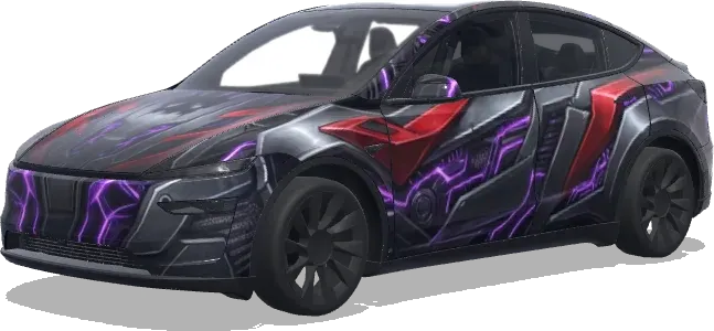 Shockwave Metallic Armor – Tesla Model Y wrap