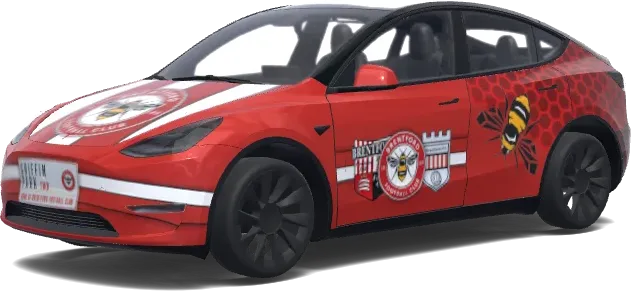 브렌트퍼드 FC (Brentford FC) – 테슬라 Model Y 랩핑