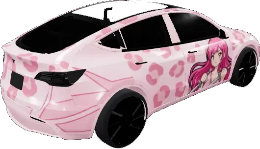 Pink Panther's Fury – Tesla Model Y wrap