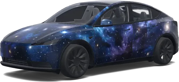 Sterne und Galaxien (Étoiles et galaxies.) – Tesla Model Y Wrap