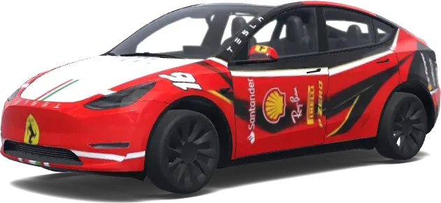 Ganzes Auto Rot (填满车身,全身红色,前盖那里红色) – Tesla Model Y Wrap