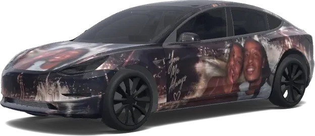 Nahe Nachbildung (Try to match as close as possible) – Tesla Model 3 Wrap