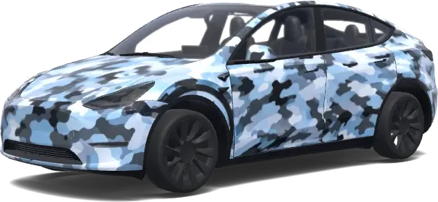 Envoltura de camuflaje ártico para Tesla – wrap para Tesla Model Y