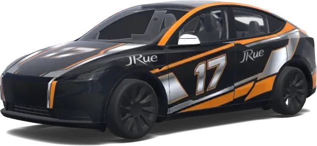 Papaya Chrome Racer – Tesla Model Y wrap