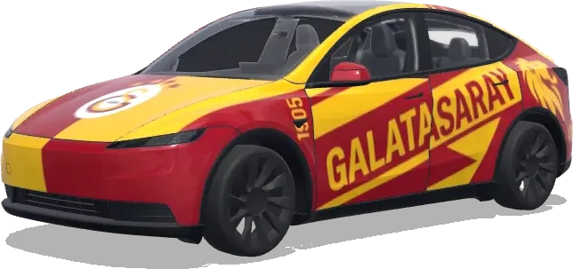 Galatasaray (GALATASARAY.) – wrap para Tesla Model Y