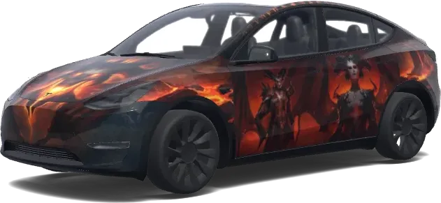 Diablo 4, Blizzard. – Tesla Model Y wrap