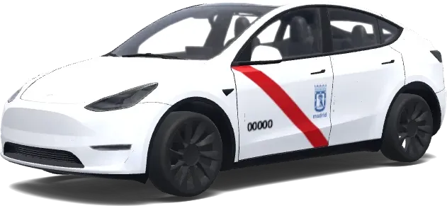 Taxi Madrid – Tesla Model Y wrap
