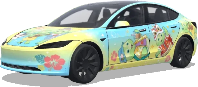 Olaf Disney optimizado – wrap para Tesla Model 3
