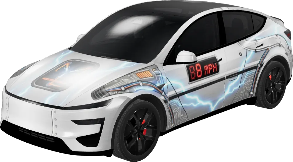 백 투 더 퓨처 모델 Y 주니퍼 퍼포먼스 (Back to the Future - Model Y Juniper Performance) – 테슬라 Model Y 랩핑