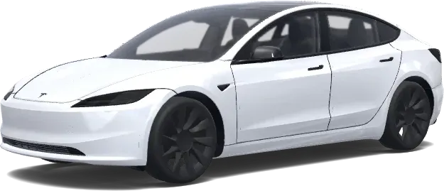 Tesla Weiß Matt Schwarz (tesla blanche rétroviseur noir matt.) – Tesla Model 3 Wrap