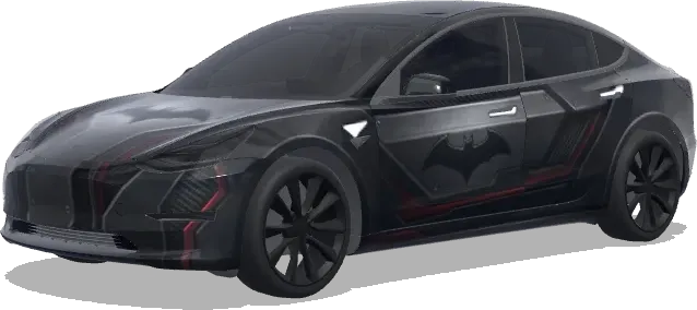 Batmobile Wrap – Tesla Model 3 Wrap