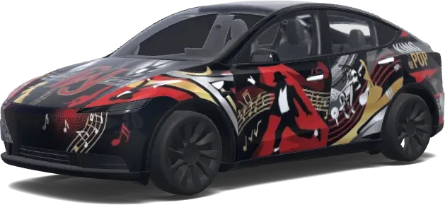 Michael jackson theme. – Tesla Model Y wrap