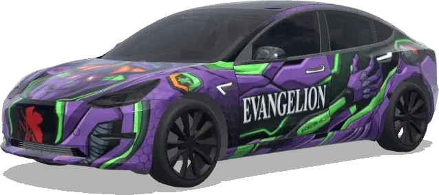 Evangelion (EVANGELION) – wrap para Tesla Model 3
