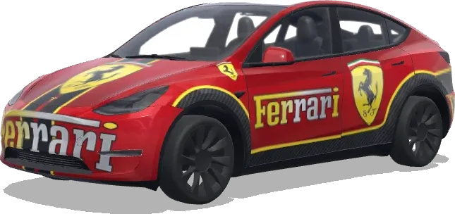 Ferrari (페라리) – Tesla Model Y wrap